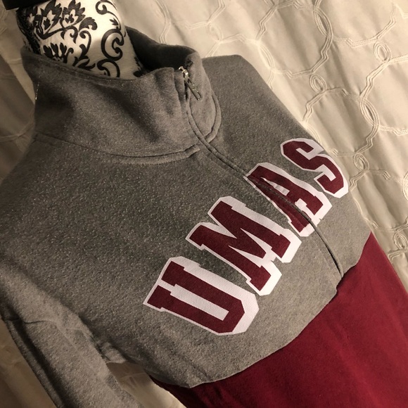 💗 PINK 💗Half-zip💗UMASS💗XS💗 AMHERST💗BOSTON - Picture 14 of 15